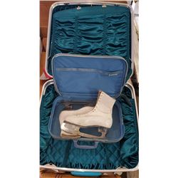 SUTICASE, TRAVEL BAG, ICE SKATES