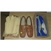 Image 1 : TWO PAIRS OF LADIES SHOES, THREE PAIRS OF GLOVES