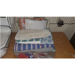 LARGE LOT OF BLANKETS, CURTAINS, DUVET COVERS, ETC