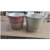Image 1 : TWO PAILS, ONE 10 POUND CO-OP GREASE PAIL