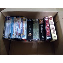 BOX OF DVD'S AND VHS'S