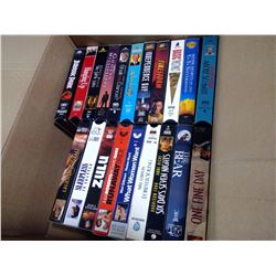 BOX OF VHS'S