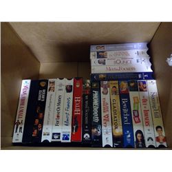 BOX OF VHS'S