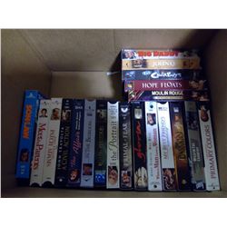 BOX OF VHS'S
