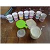 Image 1 : A LOT OF MULTI COLORED MUGS WITH CONTAINERS