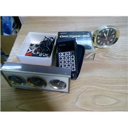 VINTAGE CLOCKS +COOKING TRAYS + PANS