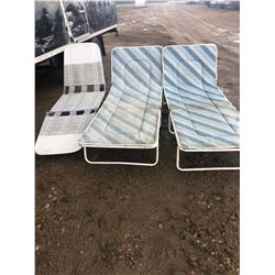 3 LAWN/BEACH CHAIRS