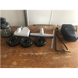 VACUUM ENDS A CASE + A LANTERN + BRASS HOOK