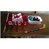 Image 1 : CONTAINER OF DOOR + DOOR/DRAW HANDLES AND NOBS + CANADA FLAGS