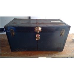 METAL TRUNK WITH EXTRA LAYER - GREEN