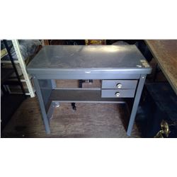 METAL DESK 2 DRAWERS