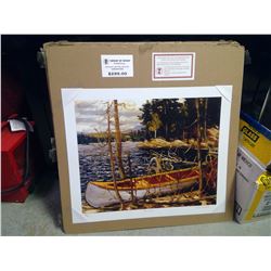 (GROUP OF SEVEN ) PRINT " THE CANOE " BY TOM THOMSON