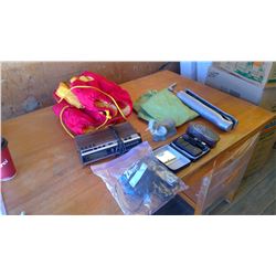 CLAIRTY PHONET RADIO + LIFE JACKET + SHAVER+ SHOE POLISH KIT + ECT