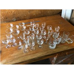 DRINKING GLASSES + MARTINI GLASSES