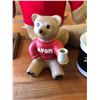 Image 4 : AVON BEAR + AVON BEAR FIGURINE + AVON WOODEN NOTE STAND + ECT
