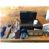 Image 1 : 2 STORAGE CASES + HUMIDITY BAROMETER, THERMOMETER + CORDS + ASH TRAYS + ETC