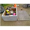 Image 1 : WOODEN CRATE, SHOCKS, INDEX BOXES, MISC ITEMS.