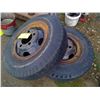 Image 1 : 2 TRUCK TIRES AND RIMS 7.50-17