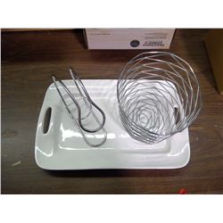 FRUIT BOWL, FRUIT RACK, SERVING PLATTER