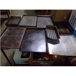 LOT OF BAKING TRAYS/PANS, BAKE KING, PADERNO