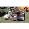 Image 2 : PALLET OF MISC TOOLS, SHELVING PIECES, ECT.