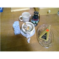 MUGS, PLATES, SERVING DISH, DECOR AND CANDLE