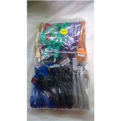 BAG OF IPHONE 4 CHARGERS