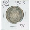 Image 1 : 1963 50 Cents Canadian