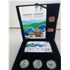 Image 2 : 2010 Vancouver Bronze Coin/Stamp/Pin Set