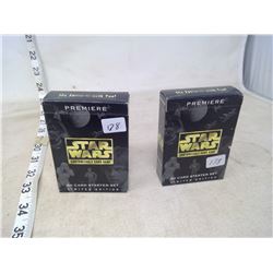 2 Packs 1995 Star Wars Game Cards - Open, but Mint