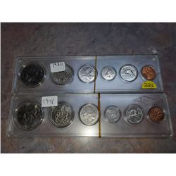 1986 & 1976 6 piece Canadian coin sets