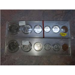 1971 & 1969 6 piece Canadian coin sets