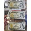 Image 2 : 6 Canadian $1 dollar bills, all 1973