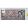 Image 1 : 1954 Canadian $10 bill, Devil's face