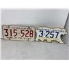 Image 1 : NWT and SK License Plates
