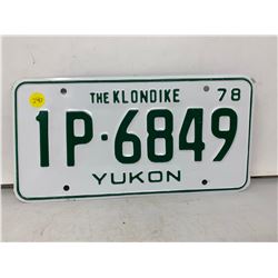 Yukon Klondike License Plate