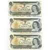 Image 1 : 3x Canada $1 Bills - 1973