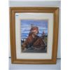 Image 1 : FRAMED PICTURE - MOUNTAIN MAN  - Picture  8 X 10