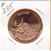 Image 1 : 1 OUNCE .999 FINE COPPER - MOOSE - 1OZ COPPER COIN - MOOSE
