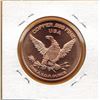 Image 2 : 1 OUNCE .999 FINE COPPER - MOOSE - 1OZ COPPER COIN - MOOSE