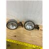 Image 1 : 2 CHROME VINTAGE LIGHTS 6"