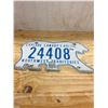 Image 1 : POLAR BEAR LICENSE PLATE