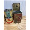 Image 4 : LOT OF ASSORTIED TINS TOBACCO, SPICE, T, ETC