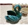 Image 2 : 6 SALT + PEPPER SHAKERS + ASHTRAY + CANDY DISH + SWAN CANDY DISH