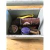 Image 2 : VINTAGE SHOE SHINE BOX AND CONTENTS