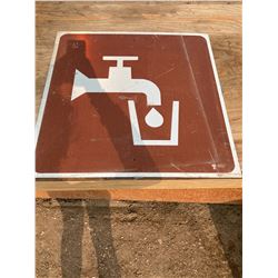 2FT X 2FT DRINKING WATER SIGN