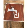 Image 3 : 2FT X 2FT DRINKING WATER SIGN