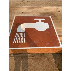 2FT X 2FT FAUCET WATER SIGN