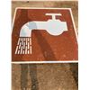 Image 2 : 2FT X 2FT FAUCET WATER SIGN