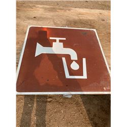 2FT X 2FT DRINKING WATER SIGN